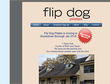 Tablet Screenshot of flipdogpilates.com